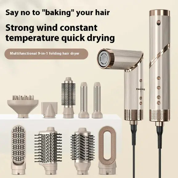 High-Speed Hair Dryer Nine-In-One Hot Air Comb