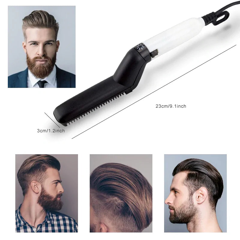 Multifunctional Hair Beard Comb Straightener